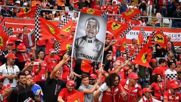 Ferrari fans at Monza