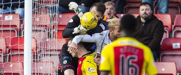 Partick Thistle and Ross County players