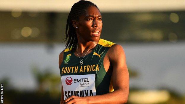 Caster Semenya aux Championnats d'Afrique d'athlétisme
