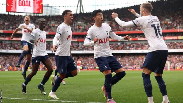 James Maddison celebrates against Arsenal