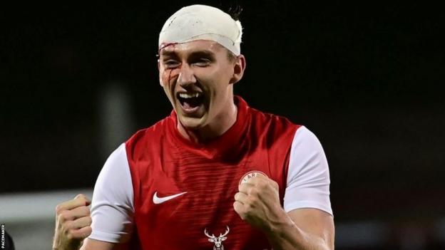 Larne defender Miceal Glynn