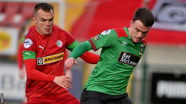 Irish Premiership: Chris Gallagher leaves Glentoran to join ...