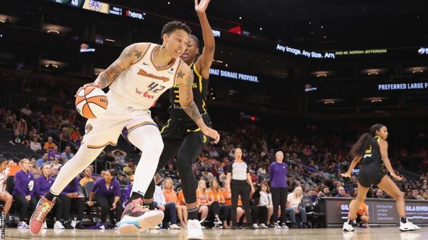 Brittney Griner plays for Phoenix Mercury