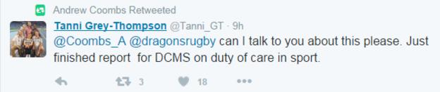 Tanni Grey-Thompson tweet