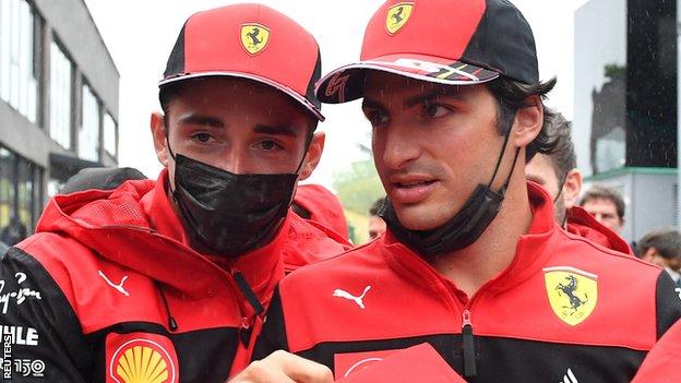 Charles Leclerc and Carlos Sainz