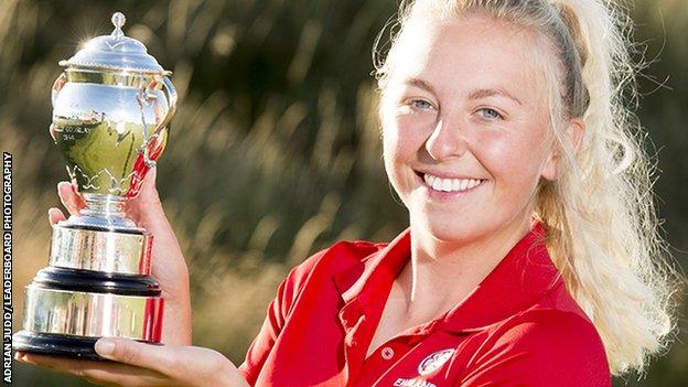 Sammie Giles Cornish Golfer Wins English Womens Amateur Championship Bbc Sport