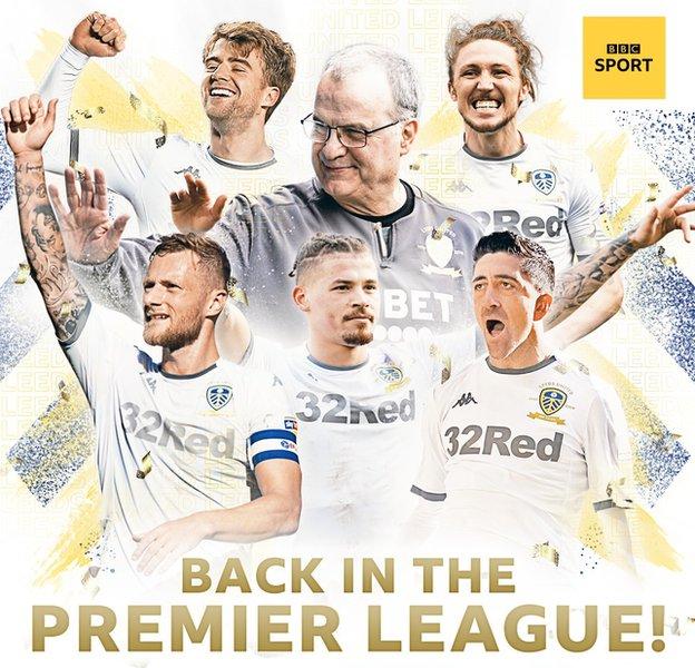 Championship Leeds United Promoted To Premier League After 16 Year Absence Bbc Sport