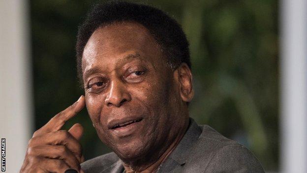 Pele pictured in 2018