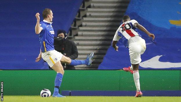 Christian Benteke scores for Crystal Palace