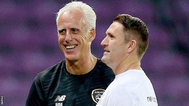Robbie Keane (right) was Mick McCarthy's assistant during his reign as manager of the Republic of Ireland