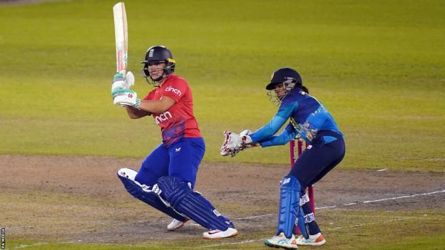 England batter Alice Capsey v Sri Lanka at Hove