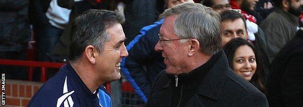 Owen COyle and Sir Alex Ferguson