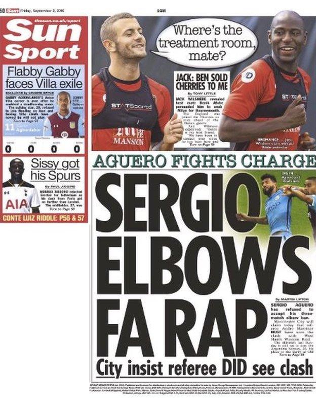 The Sun back page