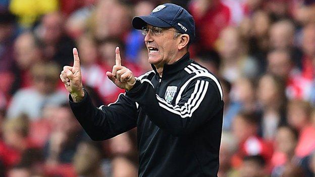 West Bromwich Albion head coach Tony Pulis