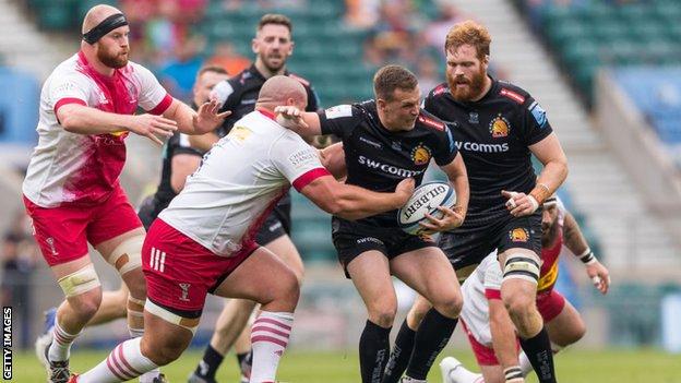 Sam Simmonds in possession