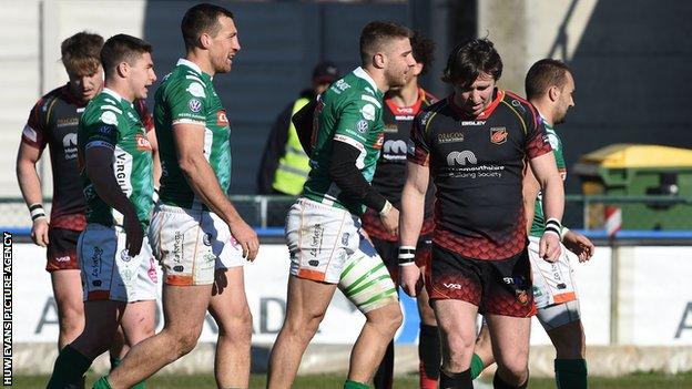 Rhodri Williams disappointed after Benetton try