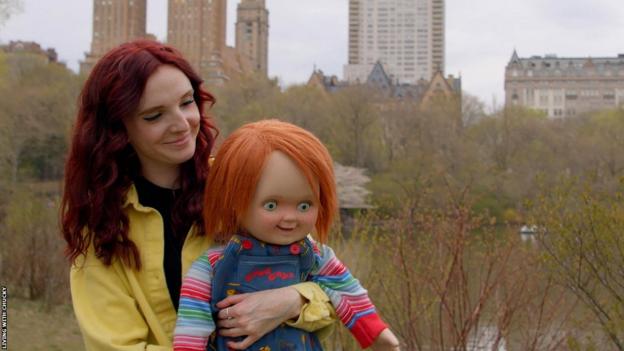 Kyra Gardner and Chucky