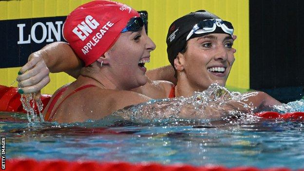 Bethany Firth celebrates