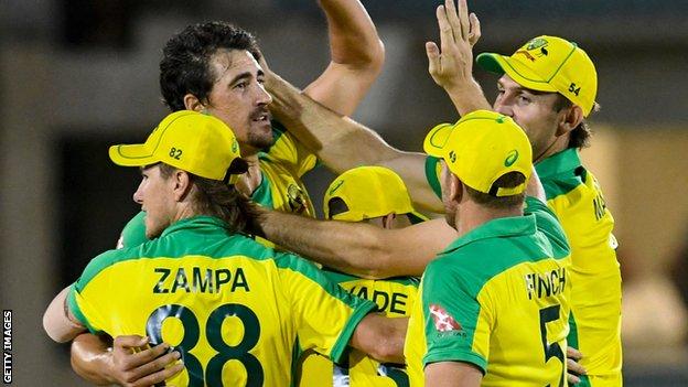 Australia won the first game of the three-match series on Tuesday