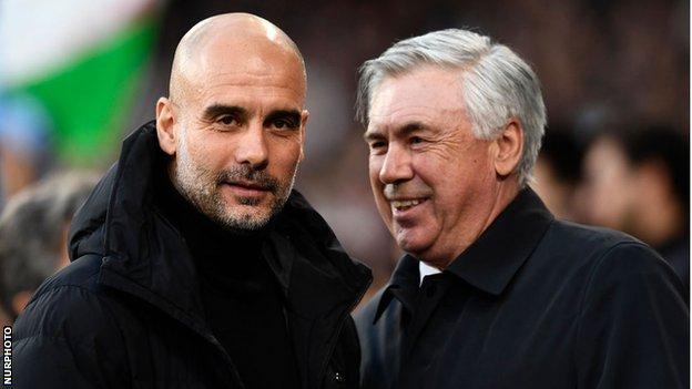 Pep Guardiola and Carlo Ancelotti
