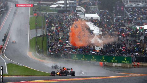 Max Verstappen at the Belgium Grand Prix