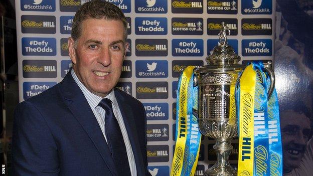 Scotland assistant coach Mark McGhee took part in the Scottish Cup first-round draw