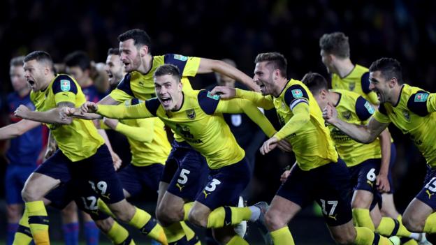 Holders Man City drawn away at Oxford in EFL Cup quarter-finals
