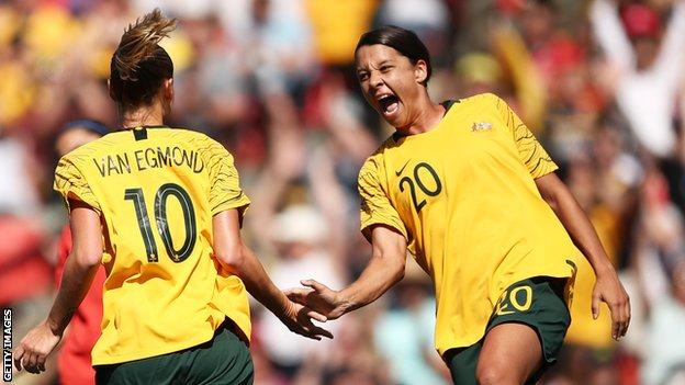 Australia celebrate scoring