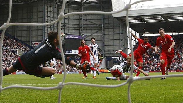 West Bromwich Albion 1 1 Liverpool Bbc Sport