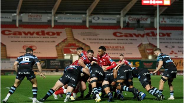 Scarlets play at home against Cardiff