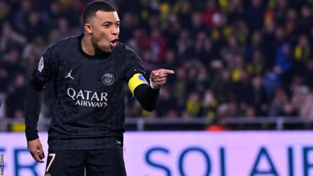 PSG striker Kylian Mbappe