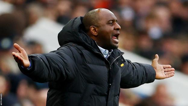 Patrick Vieira: Crystal Palace sack manager after 12-game winless