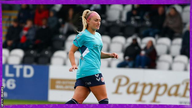in_pictures Rachel Newborough playing for Charlton