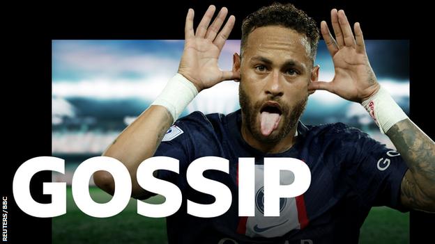 Neymar and BBC sports gossip logo