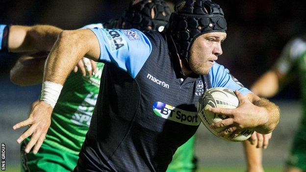 Gordon Reid was Glasgow's solitary try-scorer as they lost to Connacht