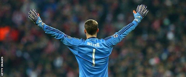 Bayern Munich and Germany goalkeeper Manuel Neuer