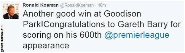 Ronald Koeman twitter