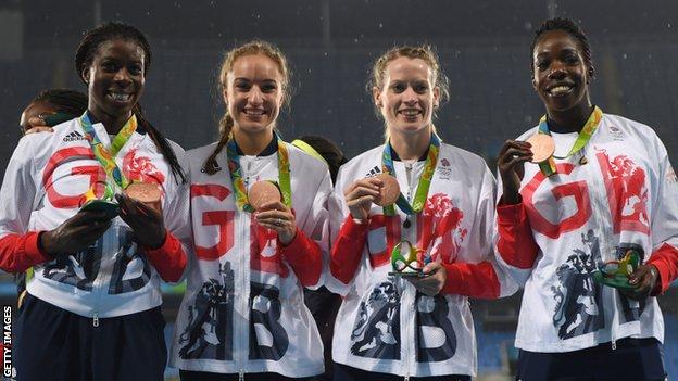 Eilidh Doyle collected an Olympic bronze in the 4x400m with Anyika Onuora, Emily Diamond and Christine Ohurougu