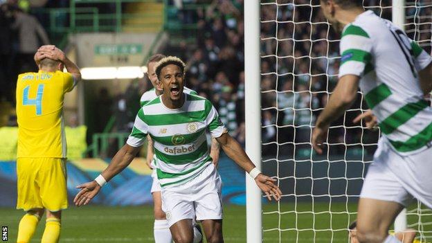 Scott Sinclair celebrates