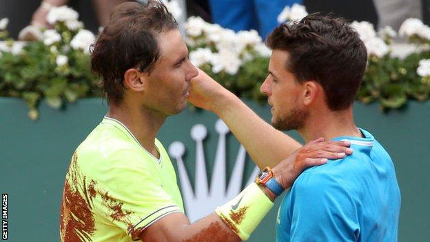 Rafael Nadal and Dominic Thiem