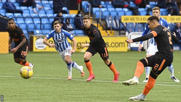 James Tavernier scores a penalty