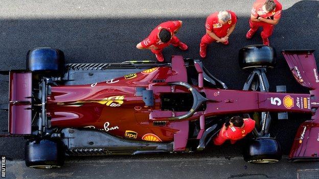 Ferrari's one-off, deep red livery