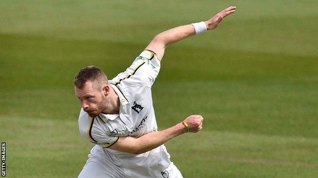 Warwickshire bowler Nathan McAndrew