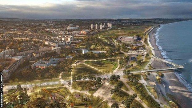 Les rapports indiquent que 80 millions de livres sterling seraient générés dans les nouvelles activités de construction du nouveau stade d'Aberdeen, créant près de 400 emplois dans l'industrie.