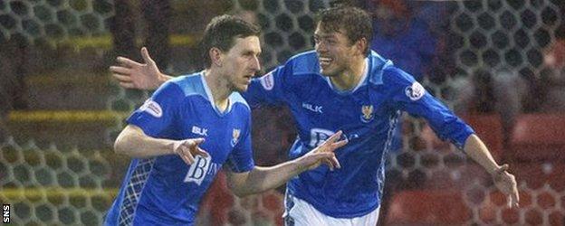 Alston scored from distance in St Johnstone's 2-0 win over Aberdeen at Pittodrie on 8 December