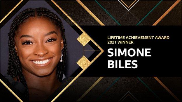 Simone Biles Lifetime Achievement graphic