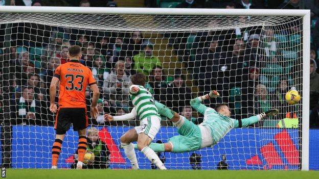 Celtic 1-0 Dundee United: Late Liel Abada goal narrows gap on leaders Rangers to..