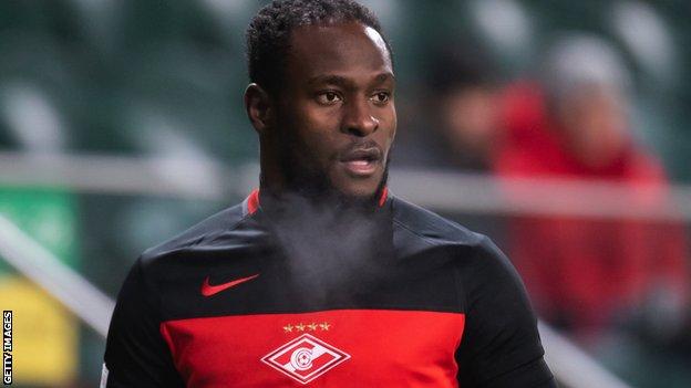 Victor Moses in action for Spartak Moscow