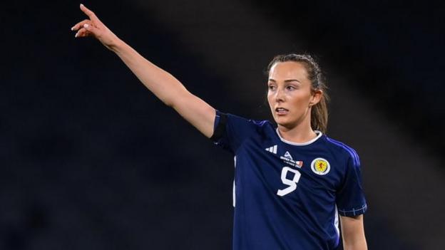 Caroline Weir against Republic of Ireland at Hampden