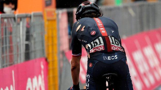 Thomas was forced to withdraw from October's Giro d'Italia after hitting a loose water bottle on stage three left him with a fractured hip.